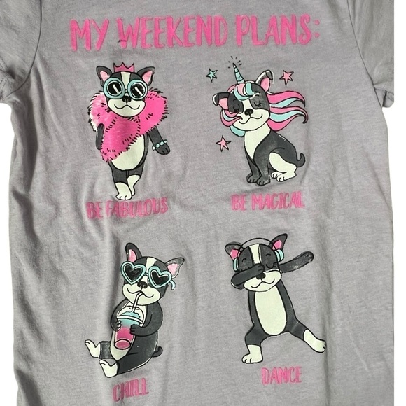 The Children’s Place Purple (7/8) & Jumping Beans Pink (8) Short Sleeve Bundle - Picture 7 of 9